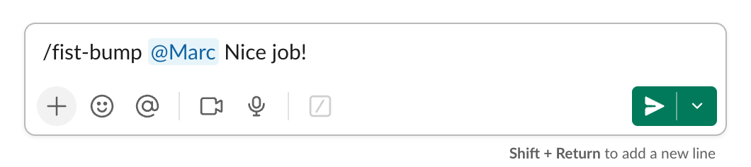 Give Props - Fist Bump Input