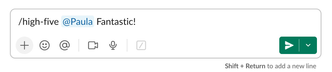 Give Props - High Five Input